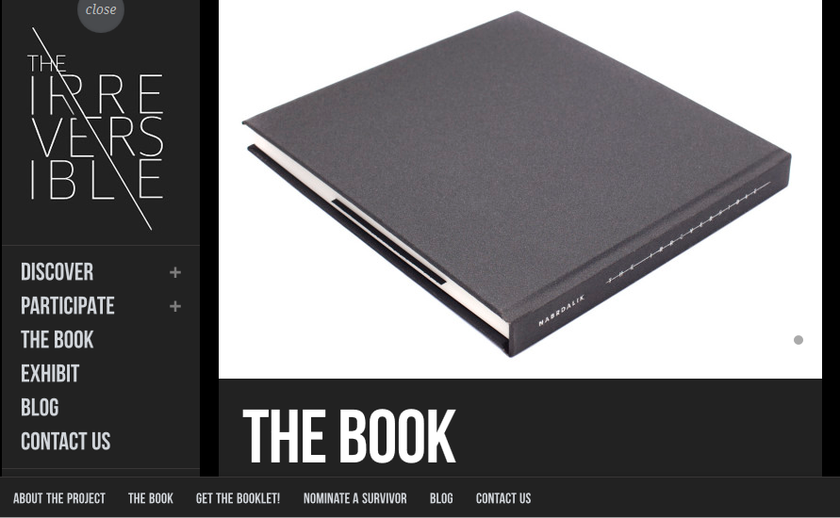 Irreversible - associated book, Warsaw  photo exhibition Nazi Germany death camp survivors, opened Nov 8, 2013