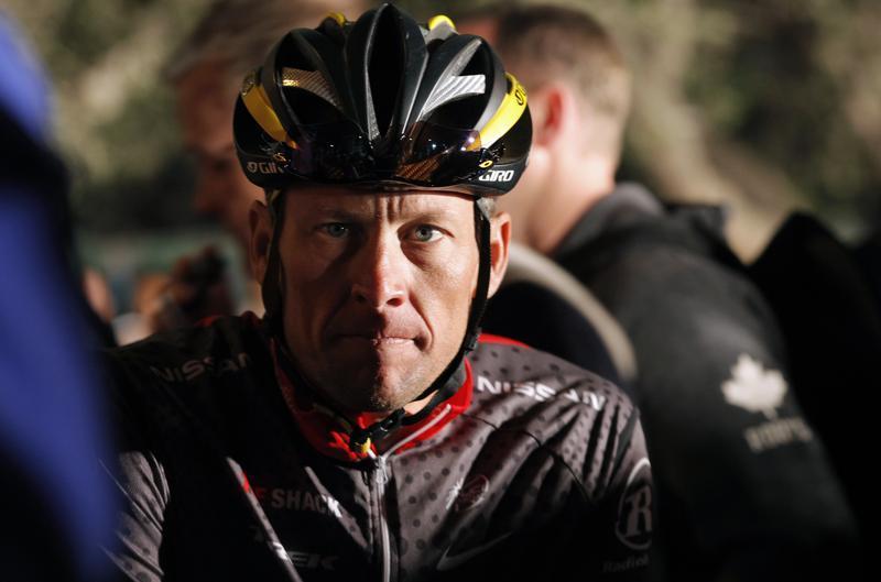 Lance Armstrong awaits the start of the 2010 Cape Argus Cycle Tour in Cape Town March 14, 2010 in this file picture. u00e2u20acu201d Reuters pic