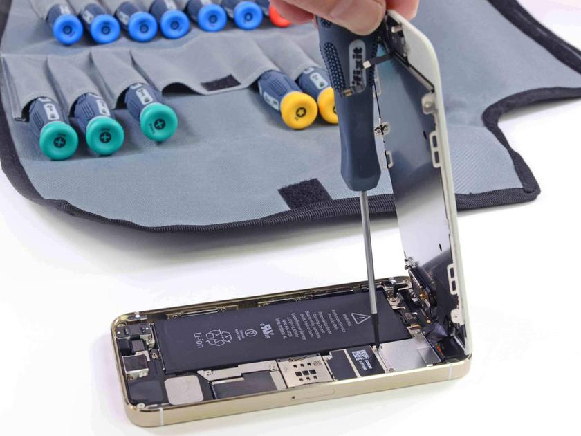 Handout image released by iFixit.com shows a new iPhone 5S handset which has been opened during a product teardown in Melbourne, Australia September 20, 2013. — Reuters pic