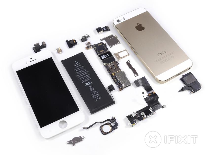 Handout image released by iFixit.com shows a disassembled Apple iPhone 5S handset during a product teardown in Melbourne, Australia September 20, 2013. u00e2u20acu201d Reuters pic