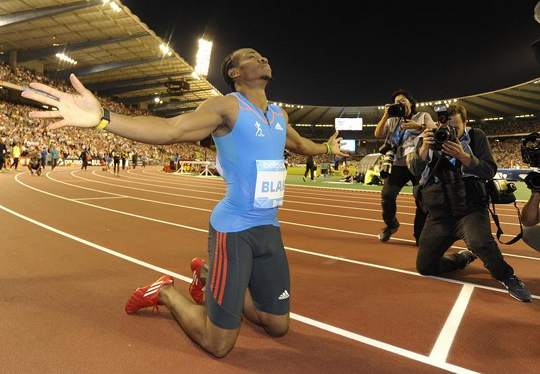 Yohan Blake of Jamaica reacts after winning the men's 200m event at the IAAF Diamond League athletics meeting, also known as Memorial Van Damme in Brussels in this September 7, 2012 file photo. u00e2u20acu201d Reuters pic