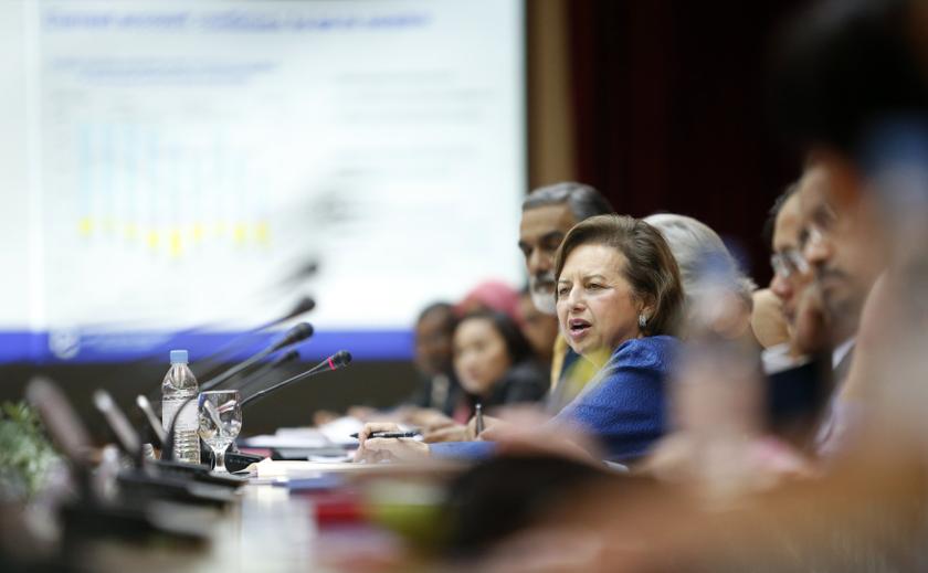 Malaysia's central bank governor Zeti Akhtar Aziz speaks during a news conference at their headquarters in Kuala Lumpur August 21, 2013. u00e2u20acu201d Reuters pic