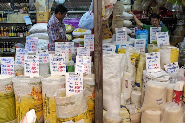 Thai rice vendors wait for customers at a market in central Bangkok, July 26, 2013. u00e2u20acu201d Reuters pic