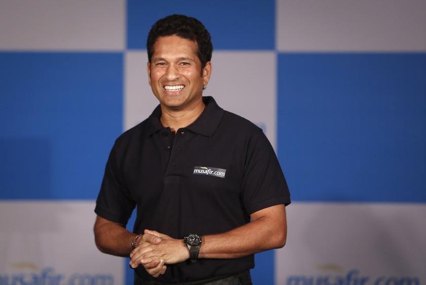 Indian cricket player Sachin Tendulkar speaks during a news conference to launch a travel portal in Mumbai October 23, 2013. u00e2u20acu201d Reuters pic