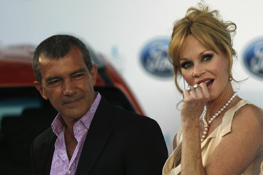 Spanish actor and director Antonio Banderas and his wife  Melanie Griffith listen to a presenter after their arrival for the Starlite Charity Gala in Marbella, southern Spain August 10, 2013. u00e2u20acu201c Reuters pic
