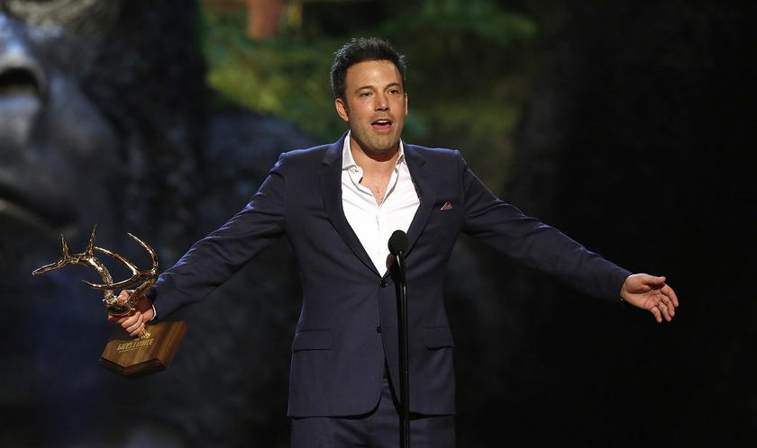 Actor and director Ben Affleck accepts the Guy of the Year award at the seventh annual Spike TV's ,Guys Choice, awards in Culver City, California in this June 8, 2013 file photo