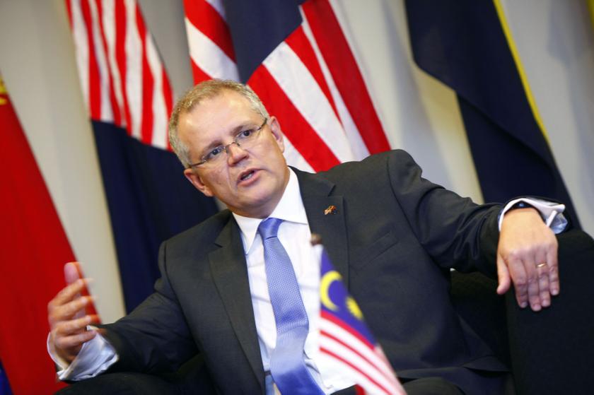 Australia's Minister of Immigration and Border Protection Scott Morrison speaks at a news conference during his working visit to Malaysia, at the Malaysian Maritime Enforcement Agency office in Putrajaya February 5, 2014. u00e2u20acu201d Reuters pic