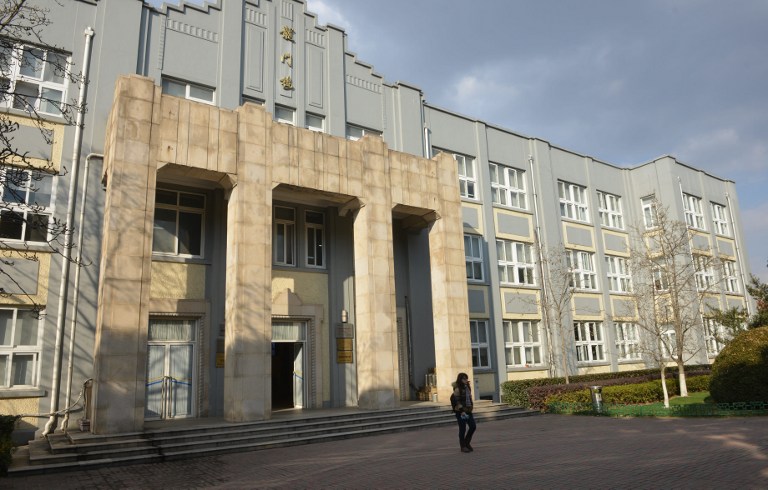 Photo taken on January 14, 2014 shows the main building of Shanghai High School which was used by the Japanese as a prison camp known as Lunghwa camp during World War II. — AFP pic