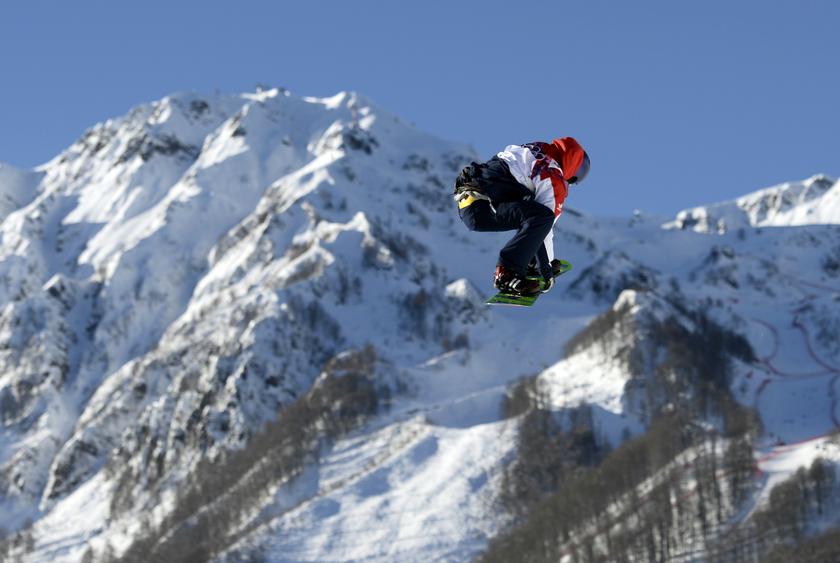 Britain's Billy Morgan performs a jump during the men's slopestyle snowboarding qualifying session at the 2014 Sochi Olympic Games in Rosa Khutor, Russia February 6, 2014. u00e2u20acu201d Reuters pic