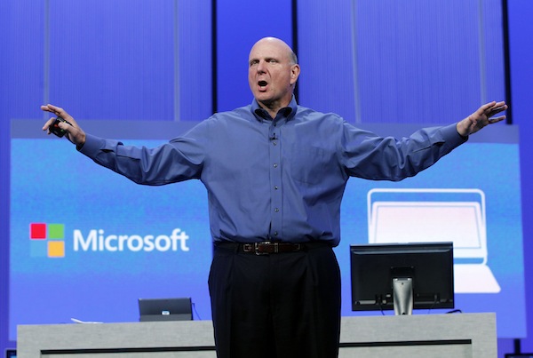Microsoft CEO Steve Ballmer gestures during his keynote address at the Microsoft u00e2u20acu02dcBuildu00e2u20acu2122 conference in San Francisco, California in this file photo from June 26, 2013. u00e2u20acu201d Reuters pic