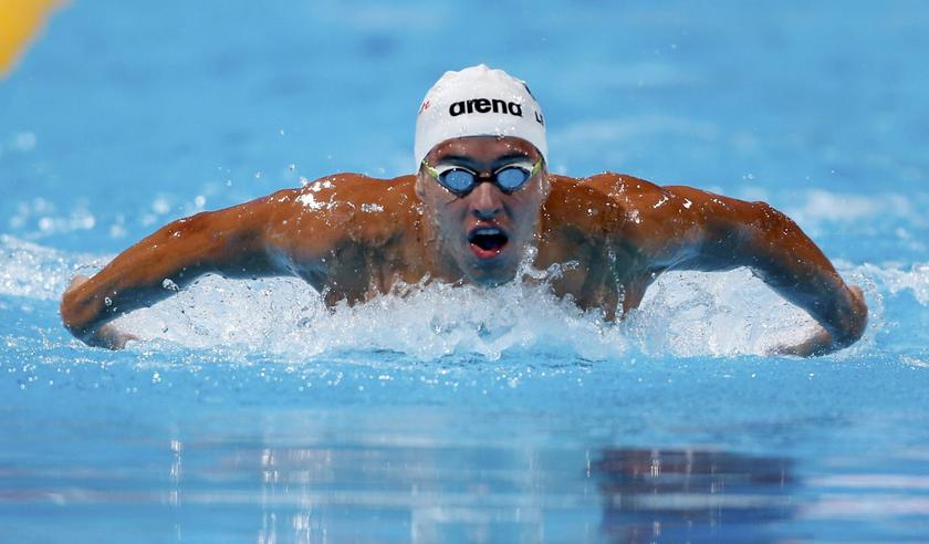 Chad Le Clos of South Africa competes in the men's 200m butterfly heats during the World Swimming Championships at the Sant Jordi arena in Barcelona July 30, 2013. u00e2u20acu201d Reuters pic