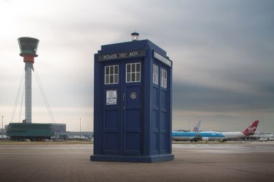 Heathrow Airport is feting the 50th anniversary of 'Doctor Who'. u00e2u20acu201c AFP