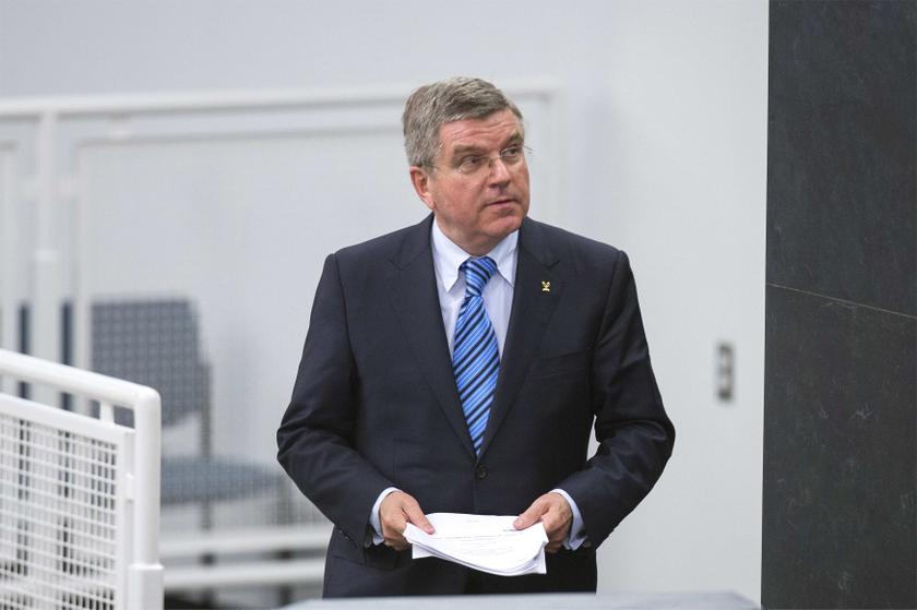 International Olympic Committee (IOC) President Thomas Bach prepares to address the 44th plenary meeting of the United Nations General Assembly to support a resolution for building a more peaceful world through sport and the Olympic ideal at UN headquarte