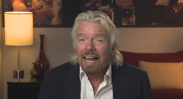 Virgin Group founder Sir Richard Branson speaking on intergalactic space tourism at 2013 Social Good Summit in New York City. u00e2u20acu201d YouTube pic