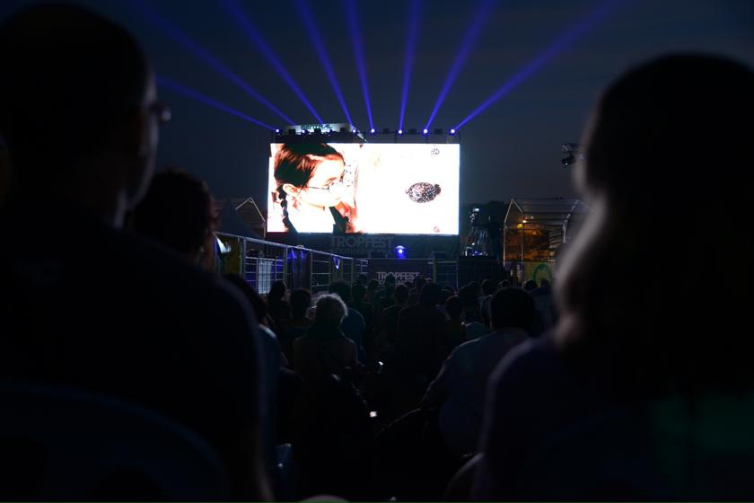 People watch a short film at Tropfest Southeast Asia held at the Esplanade in Penang for the first time on January 25, 2014. — Picture by K.E. Ooi