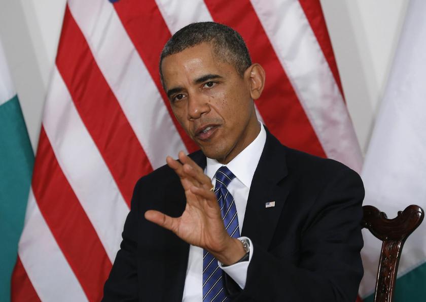U.S. President Barack Obama speaks during his meeting with Nigeria's President Goodluck Jonathan in New York September 23, 2013 Reuters pic