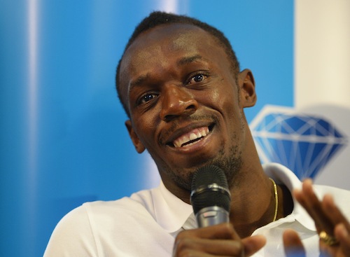 Jamaicau00e2u20acu2122s sprinter Usain Bolt speaks to journalists during a news conference one day before a Diamond League athletics meet in London July 25, 2013. u00e2u20acu201d Reuters pic