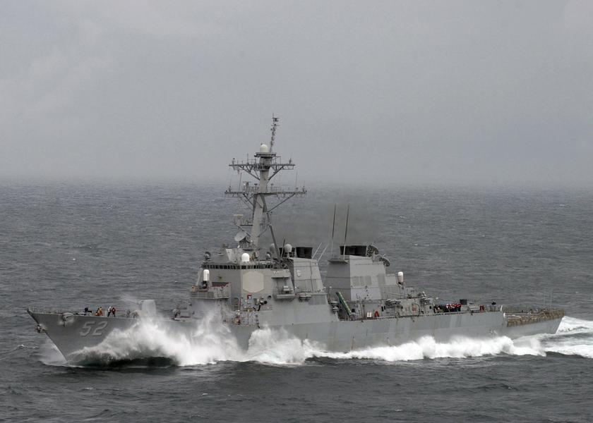 The Arleigh-Burke class guided-missile destroyer USS Barry (DDG 52) is shown in this April 2, 2005 photo. The 3-week Philippine-US Amphibious Landing Exercises (Phiblex) will involve two US warships and live ground fire exercises. u00e2u20acu201d Reuters pic