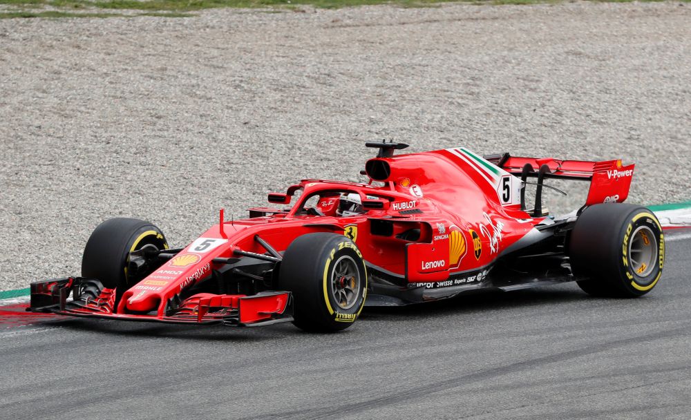 Ferrariu00e2u20acu2122s Sebastian Vettel during the Italian Grand Prix on the Circuit of Monza, Monza, Italy September 2, 2018 u00e2u20acu201d Reuters pic