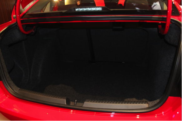 The VW Polo sedan’s large boot space