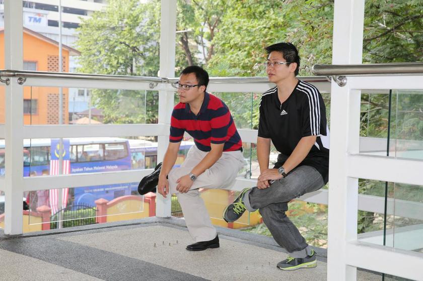 No benches for senior citizens and pregnant ladies; only bolts sticking out from the floor.