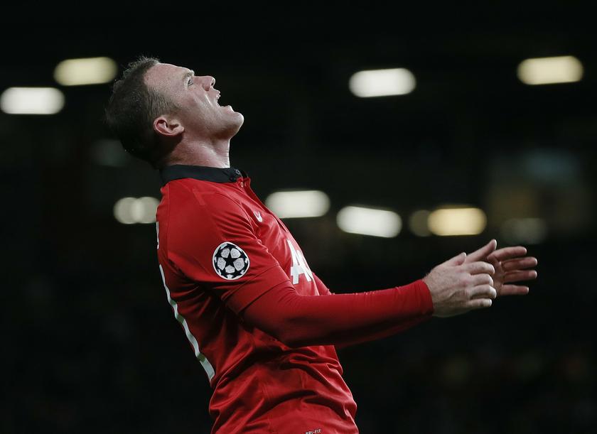 Manchester United's Wayne Rooney reacts after a missed opportunity during their Champions League match against Real Sociedad at Old Trafford in Manchester, northern England October 23, 2013. u00e2u20acu201d Reuters pic