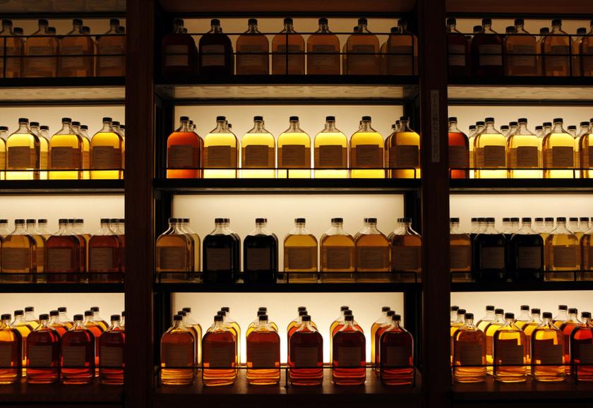 Bottles of Suntory Holdings single cask whisky are displayed at its Yamazaki Distillery in Shimamoto town, Osaka prefecture December 15, 2013. u00e2u20acu201d Reuters pic