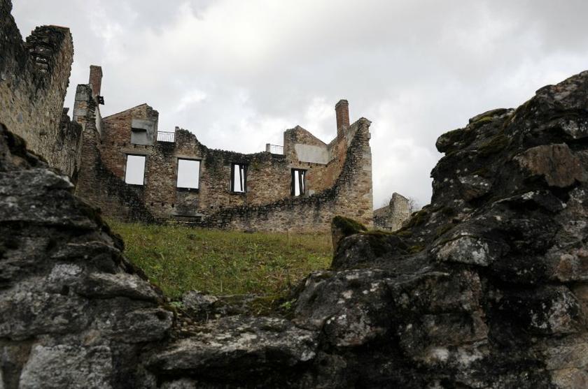 Oradour-sur-Glane, where ruins from the war have been preserved as a memorial to the dead. u00e2u20acu201c AFP pic