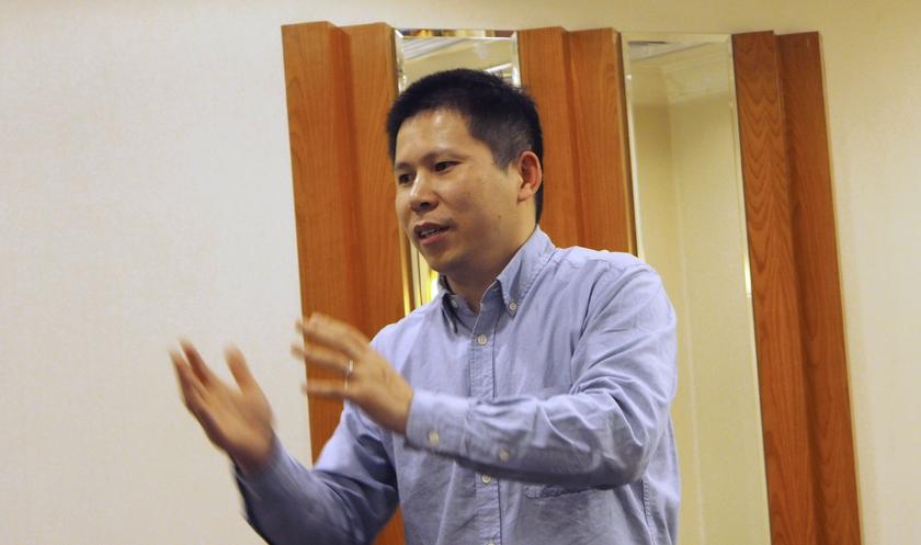 Chinese rights advocate Xu Zhiyong speaks during a meeting in Beijing in this file handout photo dated March 30, 2013. u00e2u20acu201d Reuters pic