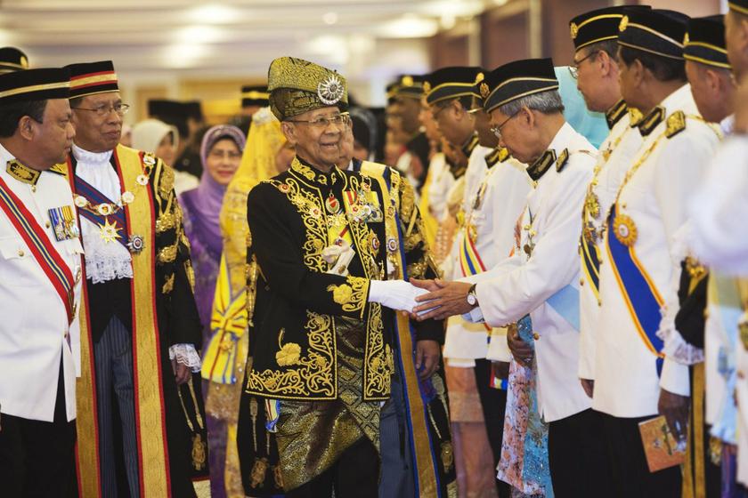 Yang di-Pertuan Agong Tuanku Abdul Halim Muu00e2u20acu2122adzam Shah greets MPs as he arrives for the opening of the Parliament sitting at Parliament House in Kuala Lumpur on June 25, 2013. u00e2u20acu201d Reuters pic